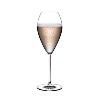 Ensemble rétro de 2 verres à champagne en cristal sans plomb 12 oz.