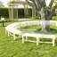 Round Outdoor Bench,Wooden Garden Bench