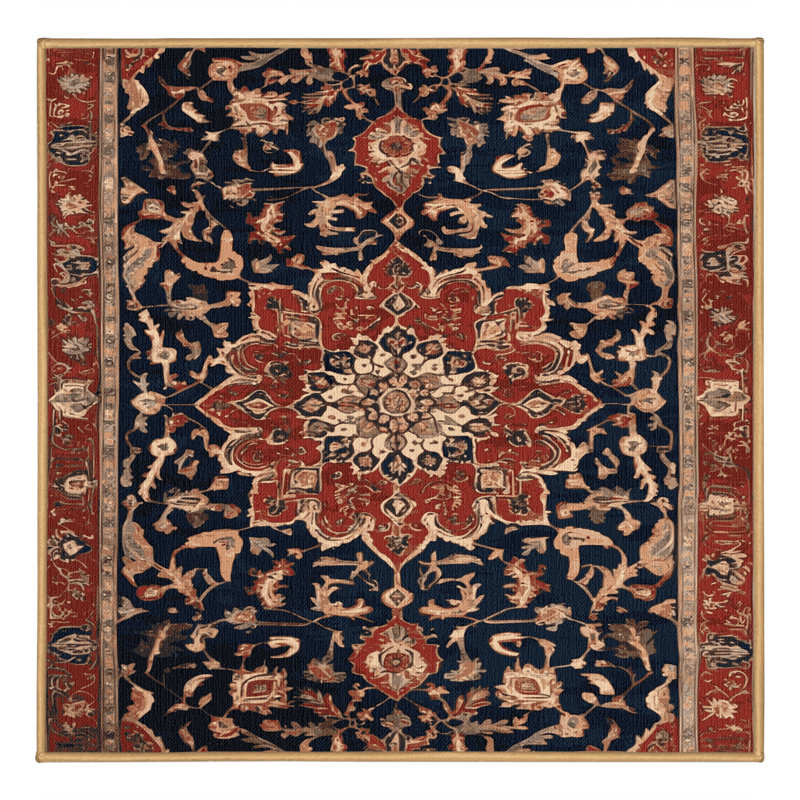 Tapis brun lavable à la machine, Rectangle 6 pi x 9 pi