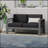 Cape Coral Kd Loveseat Grey-538921348-538921350