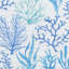 Ensemble de courtepointe réversible Blue Watercolor-711234454