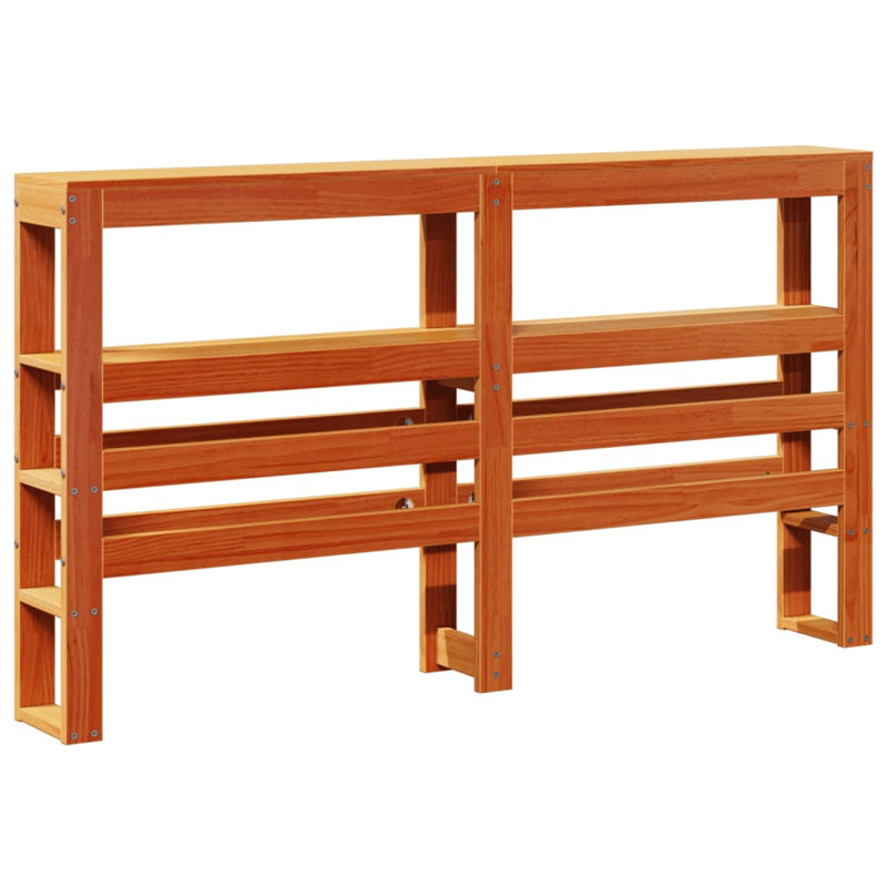 Solid Wood Headboard, Double (4'6), Wax Brown