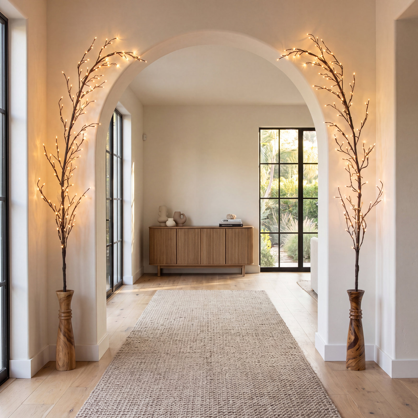 LED Climbing Vine Lighted Branches, Brown