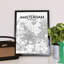 Amsterdam City Map - No Frame Print-1400726937