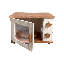Four à micro-ondes en bois