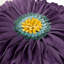  Housse de coussin décoratif à motif floral Appliqued-1627246387