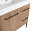 Freestanding Bathroom Vanity with White Double Resin Sink &  2 Soft-Close Cabinet Doors and 3 Drawers-176407888