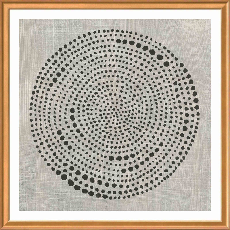 Mythos I Painting by Chariklia Zarris, Antiqued Gold Single Picture Frame with Mat, 42.86" H x 42.86" W x 0.85" D