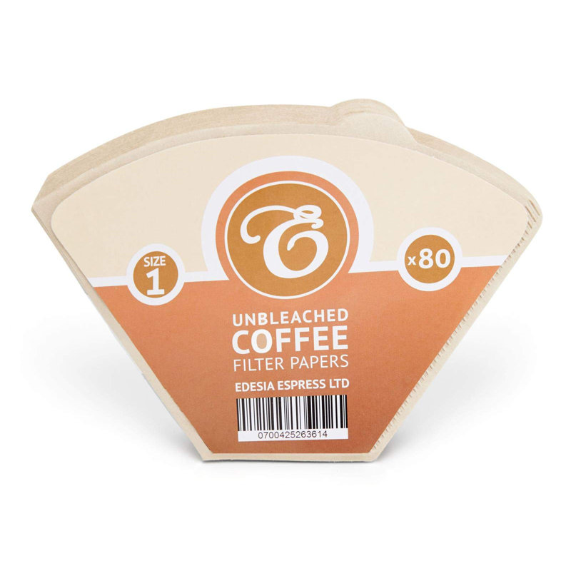 80 Size 1 Brown Coffee Filter Paper Cones