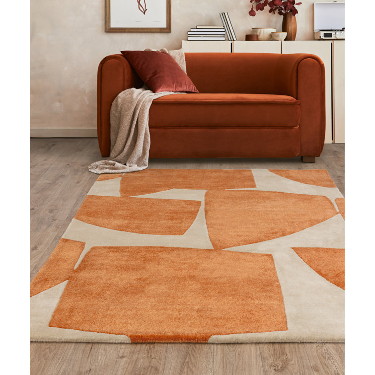 Monfiston Abstract Recycled P.E.T Hand Woven Area Rug