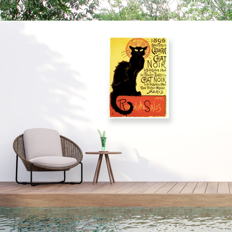 Toile d'extérieur Marcus Jules Le Chat Noir, H 35 po x l 47 po