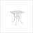 Durable Bistro Set 3 Piece Rustproof Cast Aluminum Patio Furniture Sets 2 Chairs And 1 Table Outdoor, Garden, Patio, Balcony, With Cushion White-1946948406