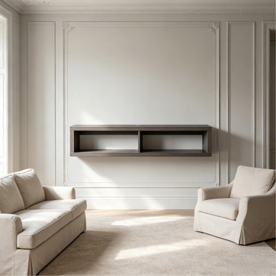 Modern Low Profile Tv Stand,Media Storage Unit,Wall-Mounted Floating Shelf Unit,Hanging Bookcase,Vertical Wall Organizer