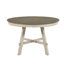 Table de salle à manger ronde 5 pièces Farmhouse avec 4 chaises d'appoint rembourrées-936249811