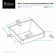 Elavo Ceramic Square Drop-In Bathroom Sink with Overflow