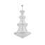 Lustre en chrome 48 lumières Elegant Lighting Primo-23029545-23029548