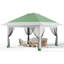 3x3m Double Top Pop Up Gazebo with Mesh Sidewalls, Waterproof Polyester Instant Canopy Shelter with Sandbags for Patio, Backyard, Wedding and Outdoor Party-129599535