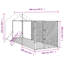Phebe 250cm H Metal Yard Kennel-1936027654