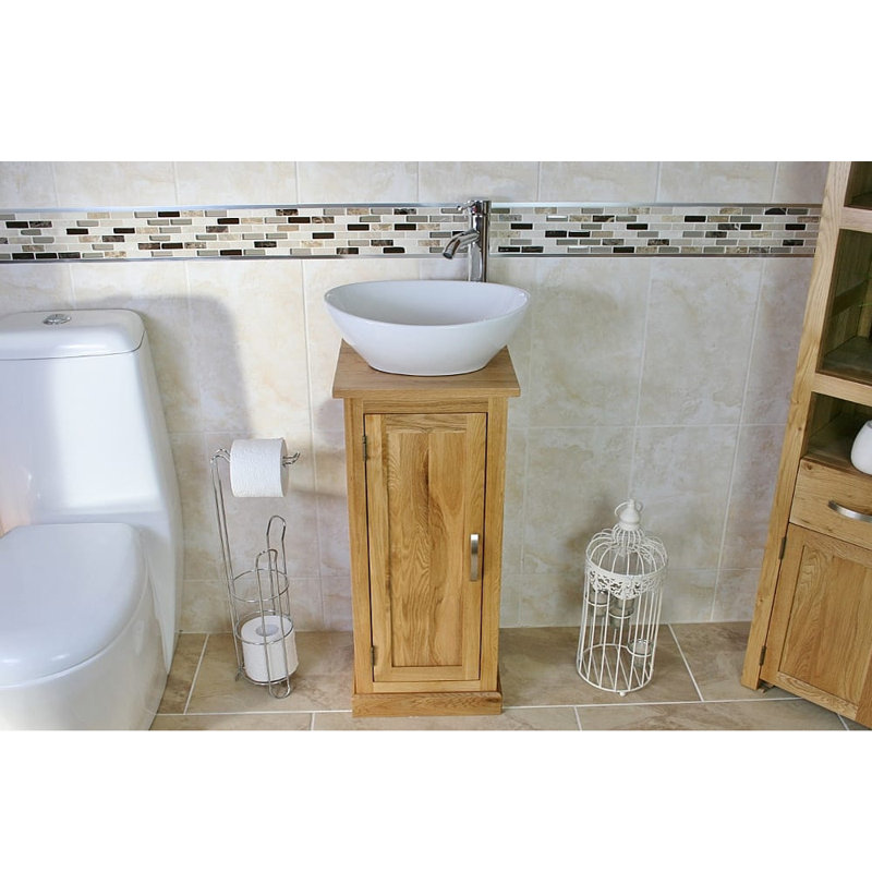 Crafton 350mm Single Bathroom Vanity with Vessel Ceramic Basin