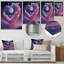 Cotton Candy Cloud Heart I - Décoration murale moderne en métal-87839672