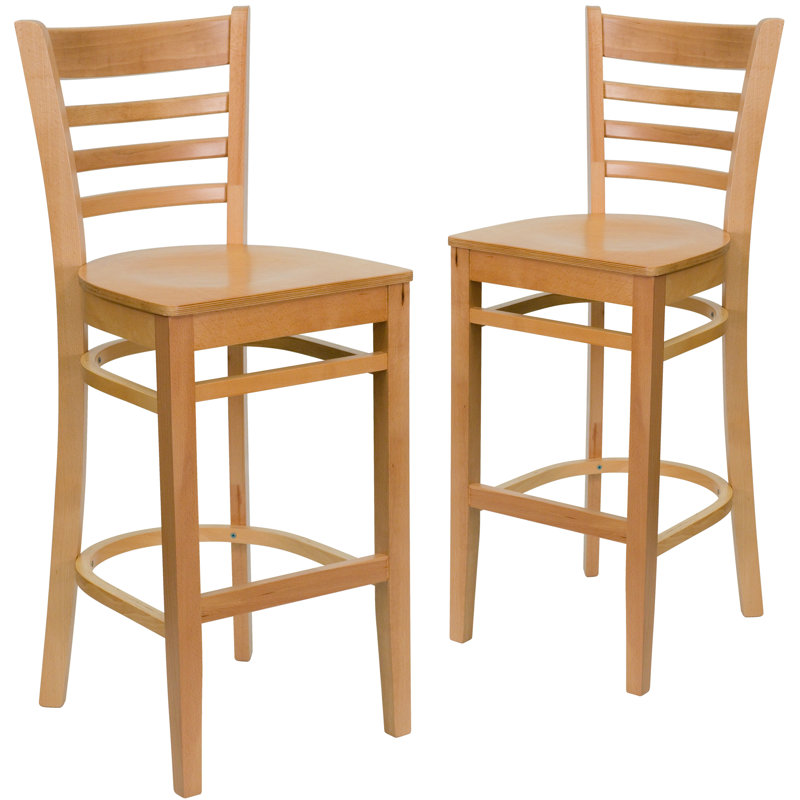 Statice Dahlia 30" Bar Stool, Natural