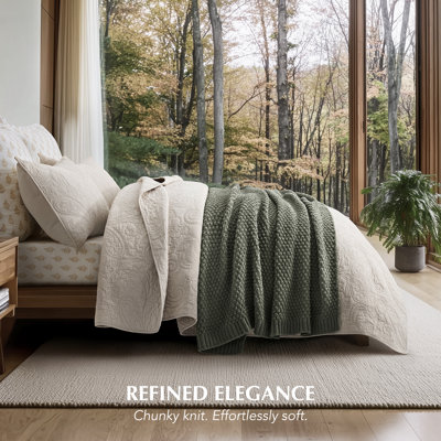 Chunky Chenille Knit Throw Blanket