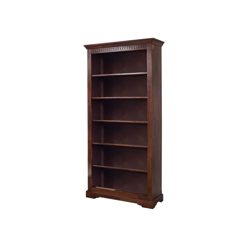 Oxford 200cm H x 97cm W Solid Wood Standard Bookcase, Nougat