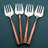 Ahrie INOX ARTISANS Sundance Sardine Table Forks 4 Pc. Set