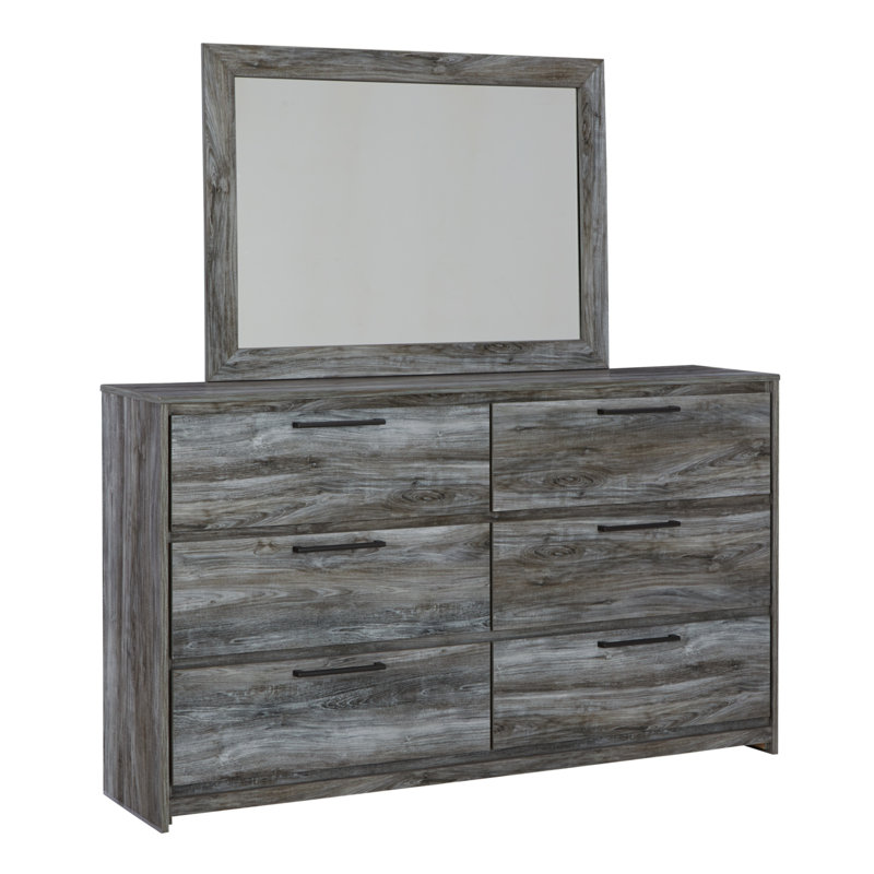 Commode double 6 tiroirs avec miroir Kaisee
