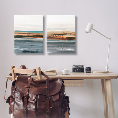  «Coastal Beach Impression», ensemble de 2 impressions sur toile par Ethan Harper