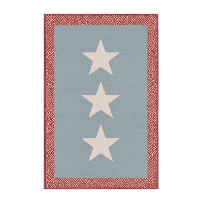 Soft Plush Espitia July 4Th Modern & Contemporary Abstract Area Rug in Gray – Rose Binding