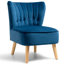 Chaise d'appoint en velours 21,5 po Herron-888943822