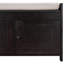 Banc de rangement avec 3 portes en forme de volet, banc à chaussures avec coussin amovible et espace de rangement caché -123952249