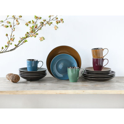 Marrakesch Stoneware Dinnerware Set 16 Piece - Service for 4