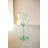  Recycled Glass Wine Glasses 8.5"H, Clear Hand-Blown Transparent, Set of 6