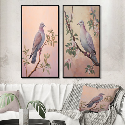 Ensemble de 2 impressions sur toile Dove