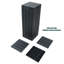 Carreau de terrasse emboîtable en plastique 12 po x l 12 po (ensemble de 44)-108634382