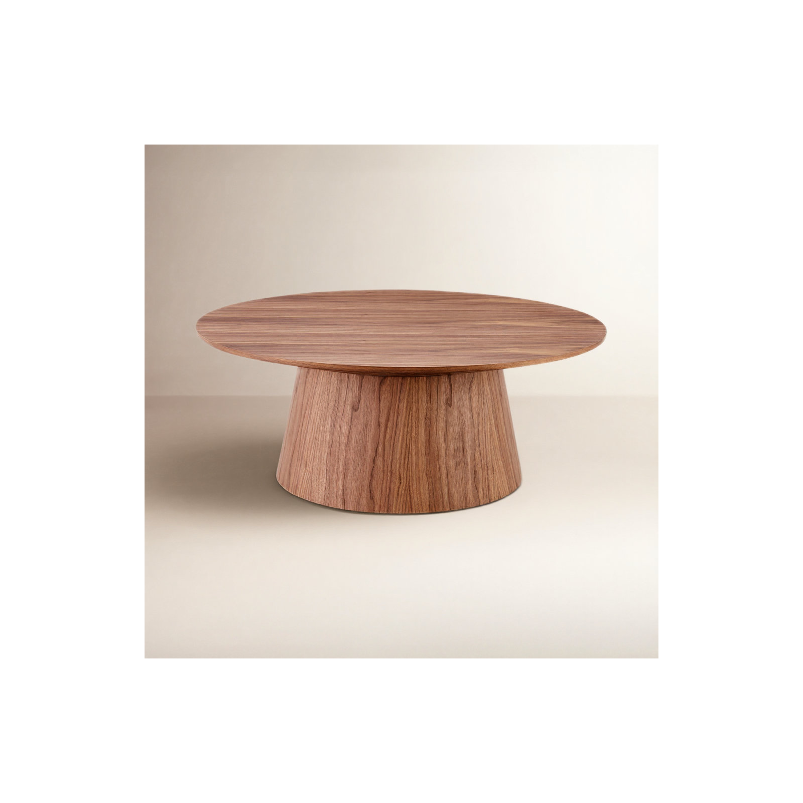 Adara Round Coffee Table, American Walnut