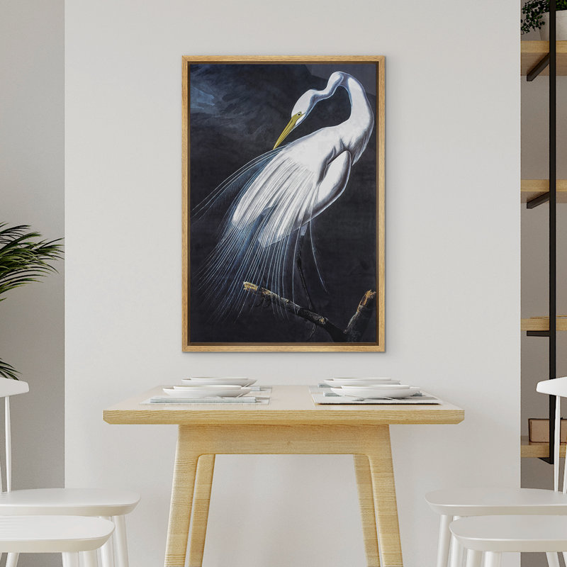 Dark Moody Bird Animal, Natural, 36" H x 24" W