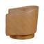 Fauteuil pivotant en similicuir Saddle-72028713