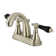 Kingston Brass Duchess Two-Handle 3-Hole Deck Mount 4" Centerset Bathroom Faucet with Brass Pop-Up