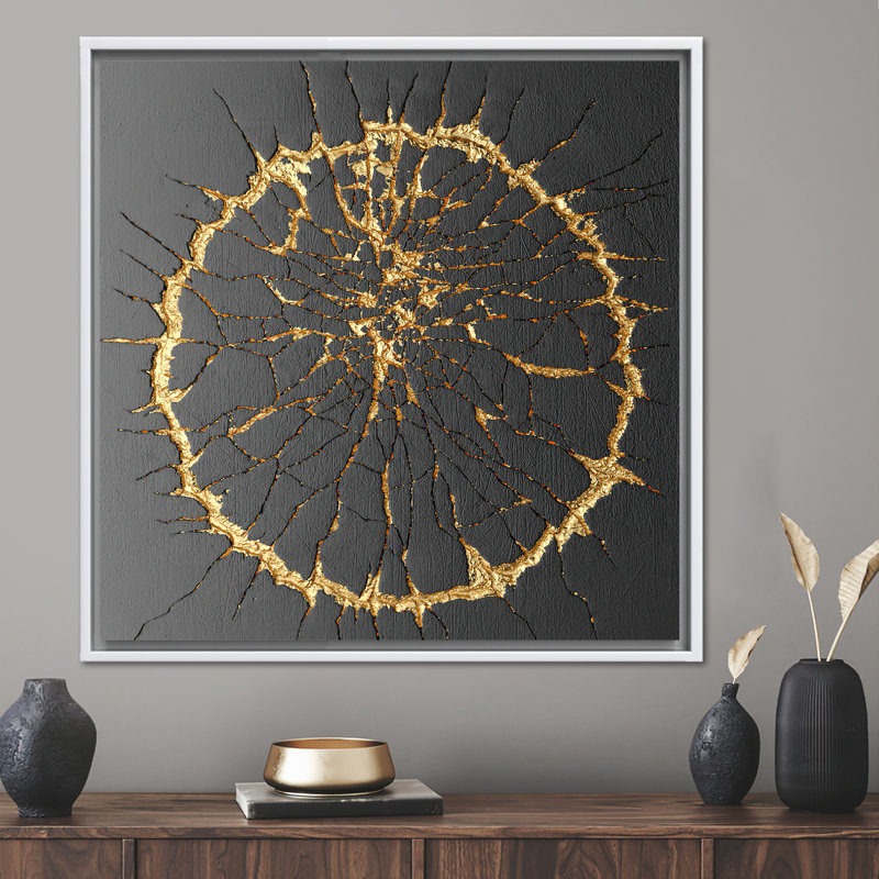 Kintsugi 3d Wall Art, Contemporary Art Canvas, Trendy Canvas Art, Abstract Art, Kintsugi Wall Art, Luxury Canvas, Black And Gold Art,