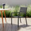 Chaise de patio empilable en aluminium Rafael