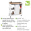80 cm W Kitchen Cart with