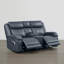Canapé inclinable électrique en cuir véritable Zachery avec console multifonctionnelle-1631181286-1624016636