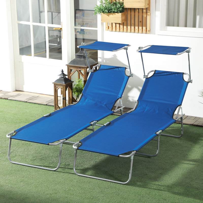 Outdoor Lounge Chair, Blue