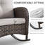 Ensemble de chaises berçantes en osier pour l'extérieur Tonry-91419484-88366728