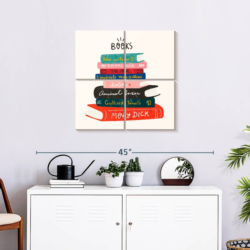 Keiraleigh, tour des livres classiques, H 26 po x l 26 po