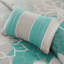 Ensemble d'édredon en satin de coton imprimé grand turquoise-117517774-117517773