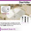 Lavabo de salle de bain ovale encastré en porcelaine vitreuse avec trop-plein 19 1/2 po x 16 po DeerValley Symmetry
